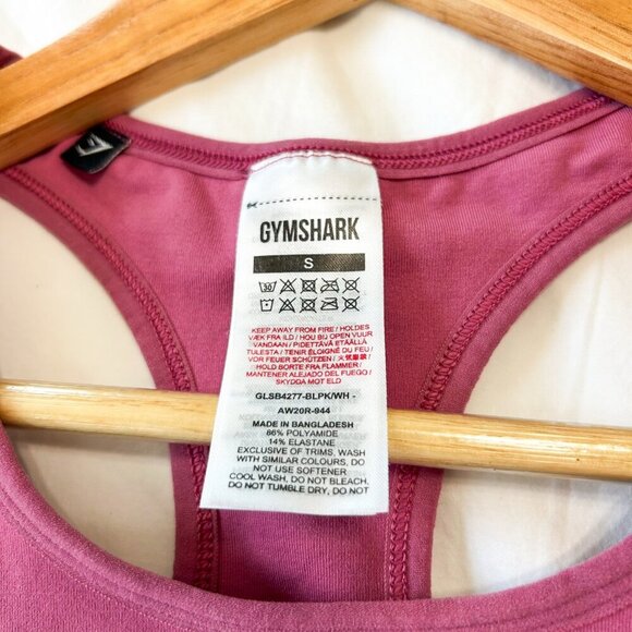 Gymshark Logo Band Sports Bra Pink Size S – No Padding - Picture 3 of 5